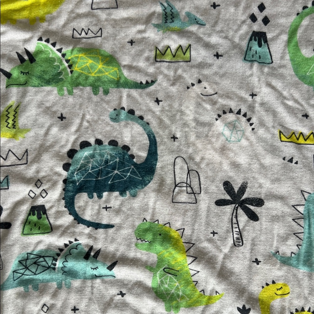 Little Sleepies Dinosaur Bamboo Pajama Set Boys Size 9/10 - Picture 3 of 4